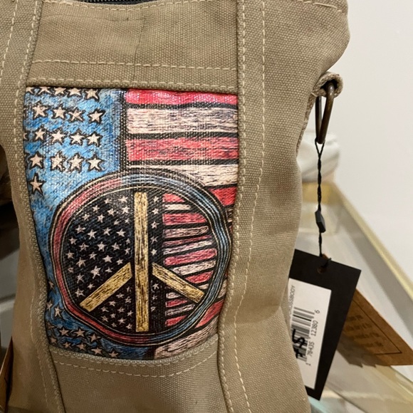 Cute small Crossbody purses. Made out of recycled army tents. - Picture 2 of 3